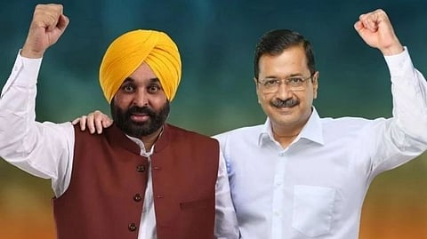 Bhagwant Mann & Arvind Kejriwal 