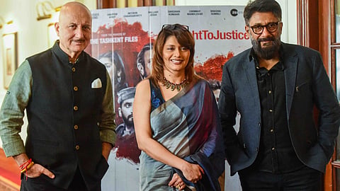 Vivek Agnihotri, Anupam Kher and Pallavi Joshi 