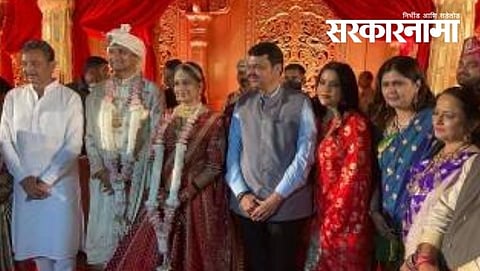 Leaders in Girish Mahajan`s Daughter marrige