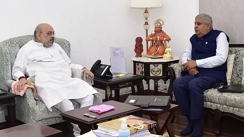 Amit Shah and Jagdeep Dhankhar 