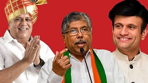 Hasan Mushrif, Chandrakant Patil and Samarjitsinh Ghatge 