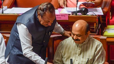 KS Eshwarappa and Basavaraj Bommai 