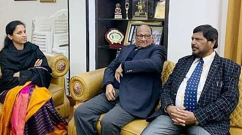 Ramdas Athawale and Sharad Pawar 