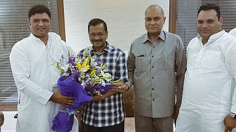 Ashok Tanwar and Arvind Kejriwal