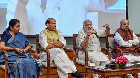 Nirmala Sitharaman and Rajnath Singh 