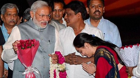 Narendra Modi with Nupur Sharma (File Photo) 