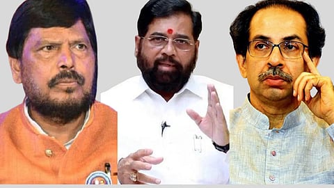 Ramdas Athawale,Eknath Shinde, uddhav thackeray