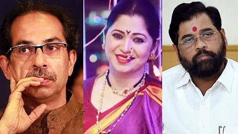 

uddhav thackeray, deepali sayed,  eknath shinde  