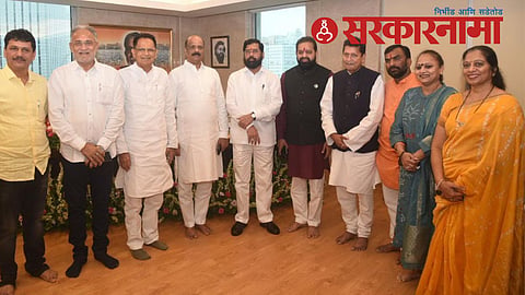 Chandrakant Raghuwanshi with Eknath Shinde