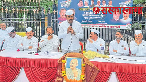Dr Tushar Shewale in Yeola meeting