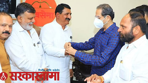 Bharat Kokate With Uddhav Thackrey