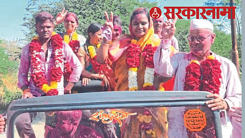 Kusum Chavhanke in procession