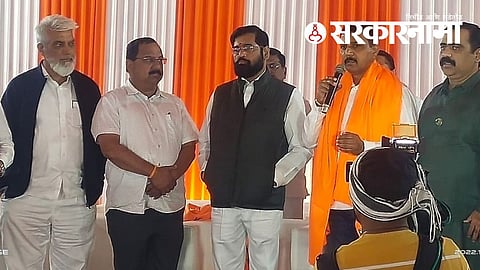 Bhausaheb choudhary with CM Eknath Shinde