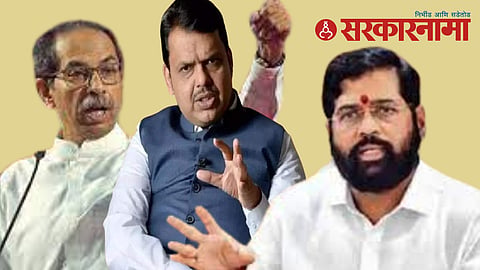 Uddhav Thackeray, Devendra Fadanvis and Eknath Shinde