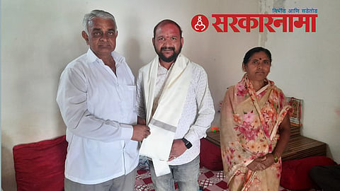 Newly Elected Sarpanch Vinayak Kharat, Sanjay Gaykhe