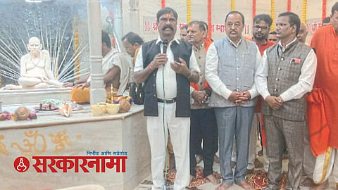 J. P. Gavit in Swami samarth procession