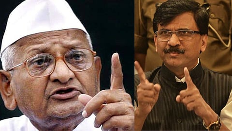 Anna Hazare, Sanjay raut 
