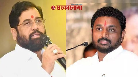 Eknath Shinde and Amol Mitkari 