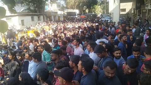 Pune MPSC Students Protest 