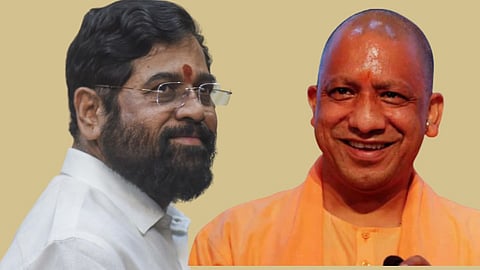 Eknath Shinde, yogi adityanath