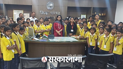 CEO Soumya Sharma with Students