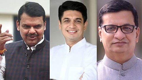 Satyajit Tambe, Devendra Fadnavis, Balasaheb Thorat 