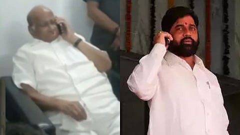 Sharad Pawar Eknath Shinde 