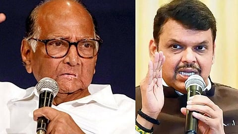 Sharad Pawar and Devendra Fadnavis  