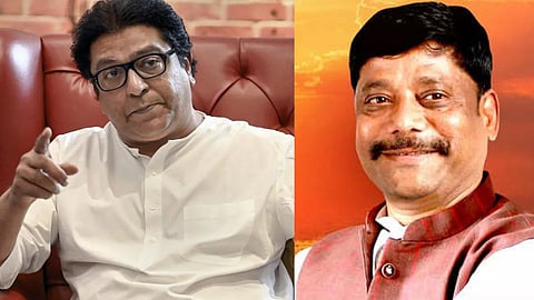 Raj Thackeray and Ravindra Dhangekar  