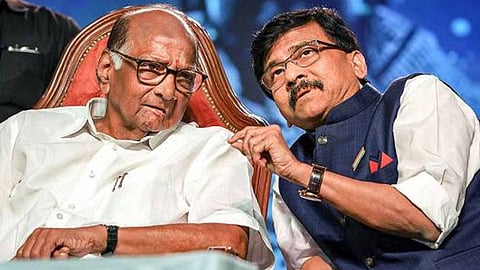 Sanjay Raut and Sharad Pawar 