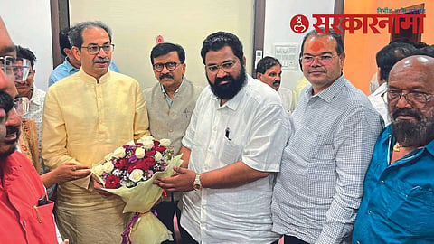 Uddhav Thackeray with Advay hiray