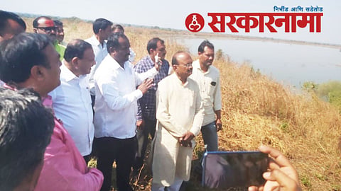 Mla Satish Chavan Visit Lake News