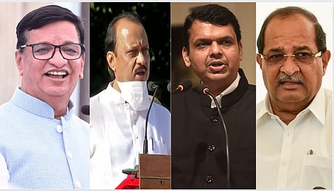 Radhakrishna Vikhe Patil, Devendra Fadnavis, Ajit Pawar, Balasaheb Thorat