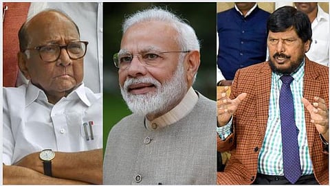 Sharad Pawar - Ramdas Athawale - Narendra Modi