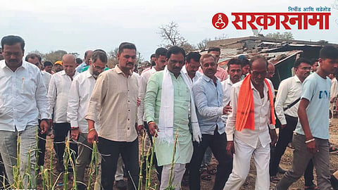 Ambadas Danve at Nandgao