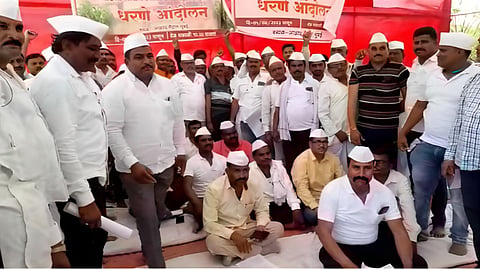 Agitation at Azad Maidan