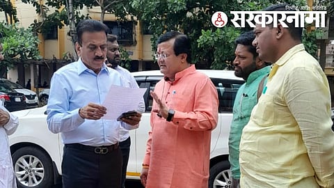 Girish Mahajan with Jagdish Patil