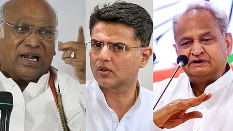 Sachin pilot :  Mallikarjun kharge : Ashok Gahlot 