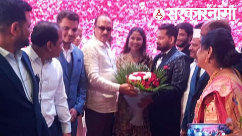 Ajit Pawar with Groom & Bride