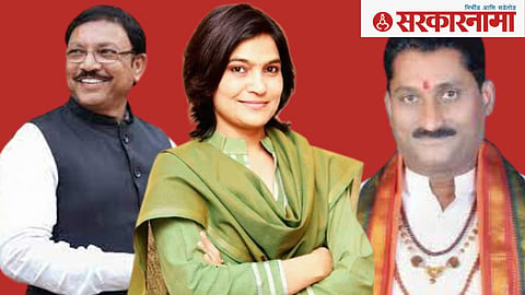 Sanjay Deshmukh, Bhavana Gawali and Mahant Sunil Maharaj
