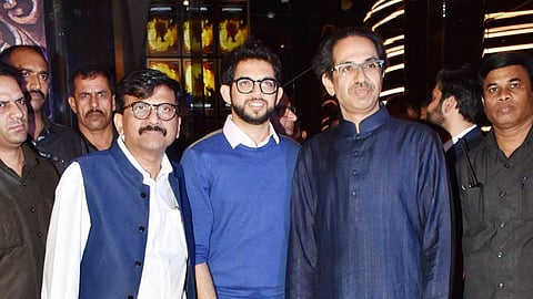 Rahul Shevale, Uddhav Thackeray, Sanjay Raut 