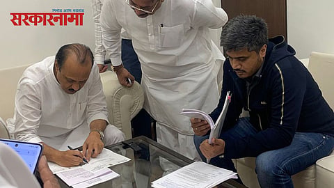 Rohit Pawar Meet Ajit Pawar