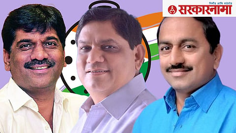 Duneshwar Pethe, Shekhar Sawarbandhe and Baba Gujar, NCP.