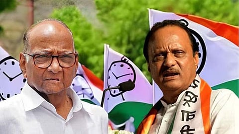 Ajit Pawar and Sharad Pawar
