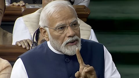 PM Narendra Modi In Parliament 