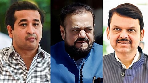 Nitesh Rane, Abu Azmi, Devendra Fadnavis