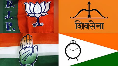 NCP, BJP, Shivsena , Congress