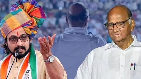Sharad Pawar and MP Amol Kolhe 