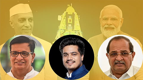 Balasaheb Thorat, Rohit Pawar, Radhakrishna Vikhe Patil