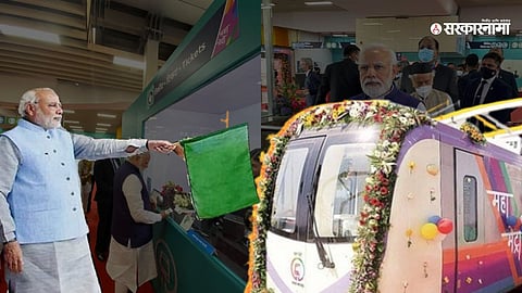 PM Modi Inaugurate Metro Live Updates : मेट्रोच्या पहिल्या टप्प्याला पंतप्रधान मोदींकडून हिरवा झेंडा